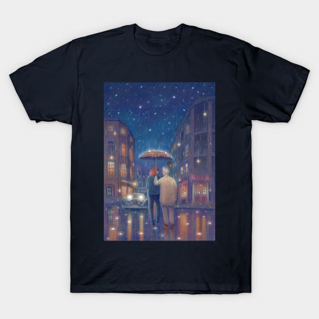 Raining stars T-Shirt by illustore